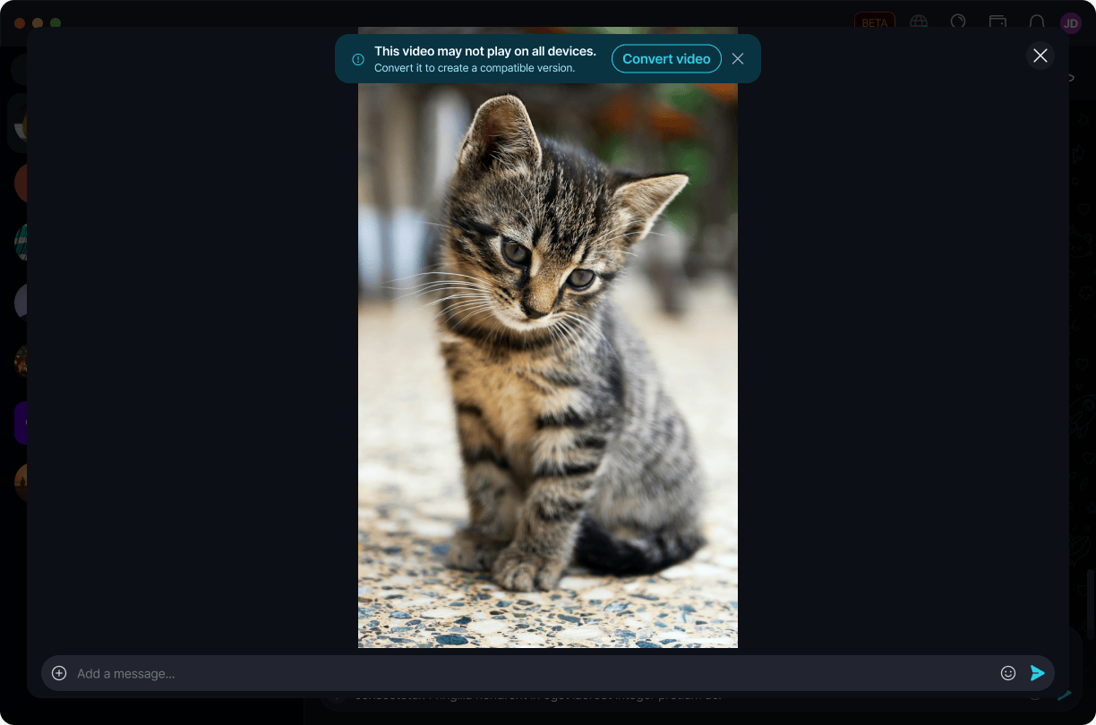 Convert Incompatible Videos ποΈ Β· Desktop This video may not play on all devices - with a 'Convert video' button.
